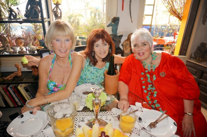 THREE  MATURE GIRLS AT ANGELAS PARTY 2013
